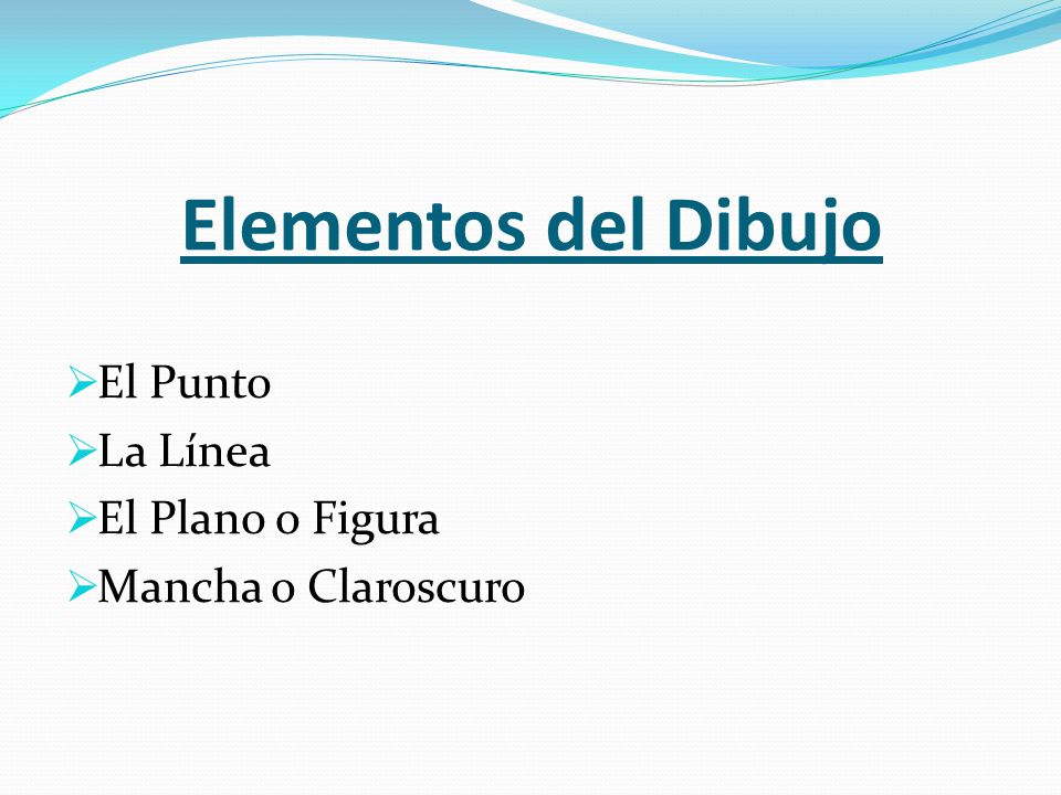 Elementos del Dibujo El Punto La Línea El Plano o Figura