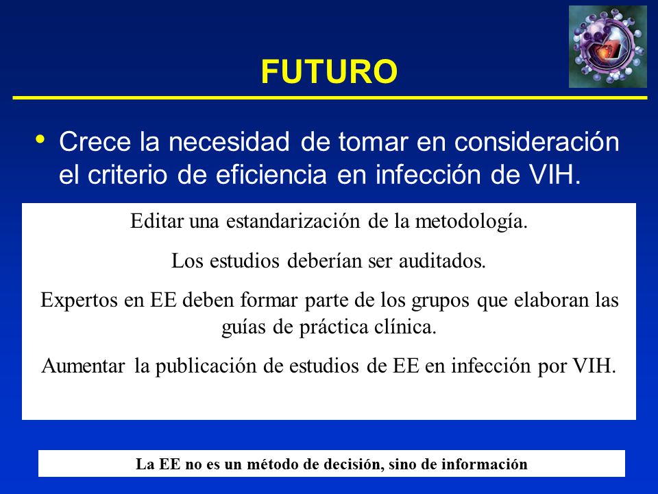 La EE no es un método de decisión, sino de información