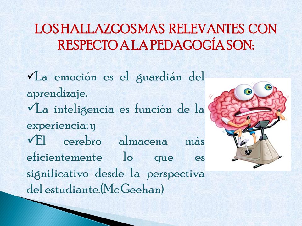 LOS HALLAZGOS MAS RELEVANTES CON RESPECTO A LA PEDAGOGÍA SON: