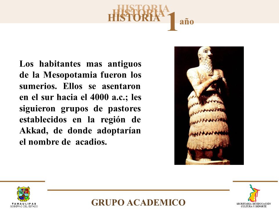 Los habitantes mas antiguos de la Mesopotamia fueron los sumerios