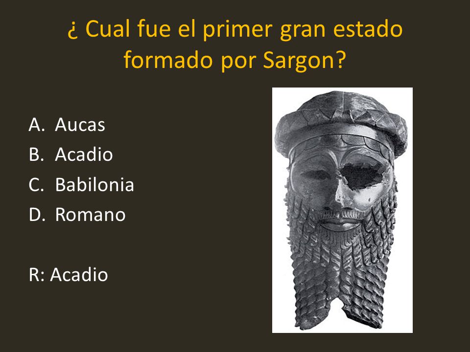 ¿ Cual fue el primer gran estado formado por Sargon
