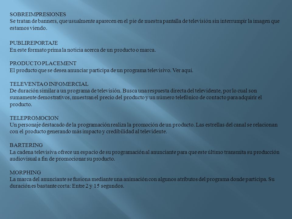 SOBREIMPRESIONES Se tratan de banners, que usualmente aparecen en el pie de nuestra pantalla de televisión sin interrumpir la imagen que estamos viendo.