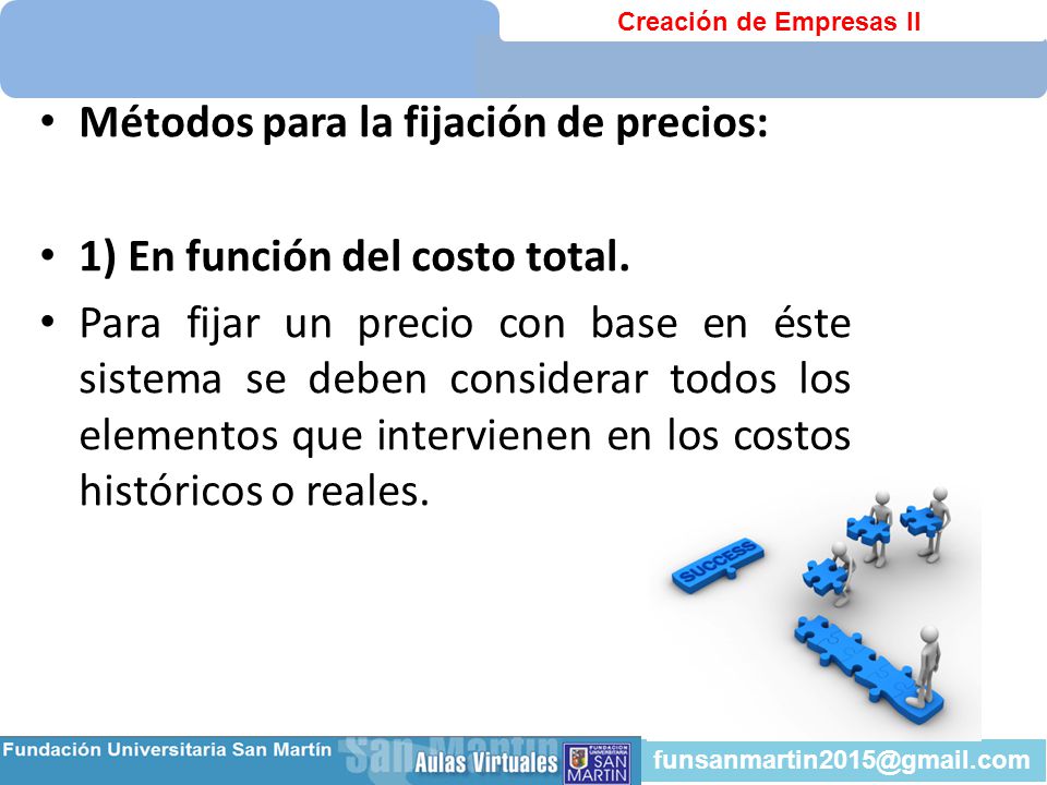 Métodos para la fijación de precios: