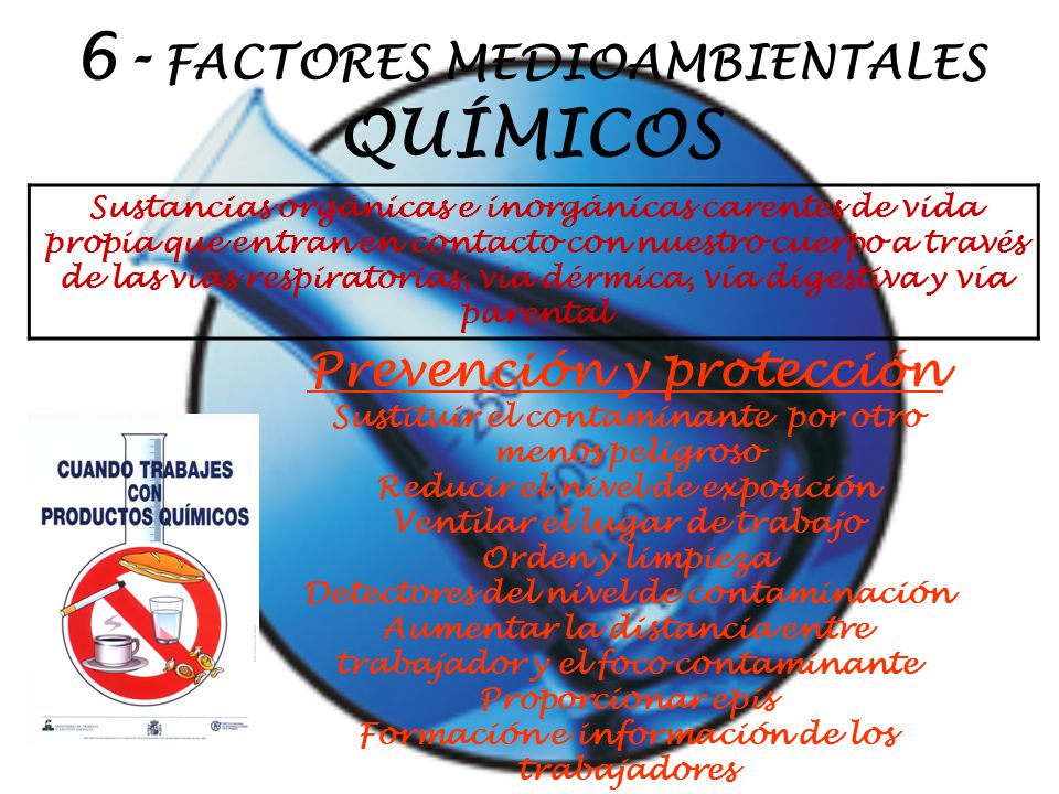 6- FACTORES MEDIOAMBIENTALES QUÍMICOS