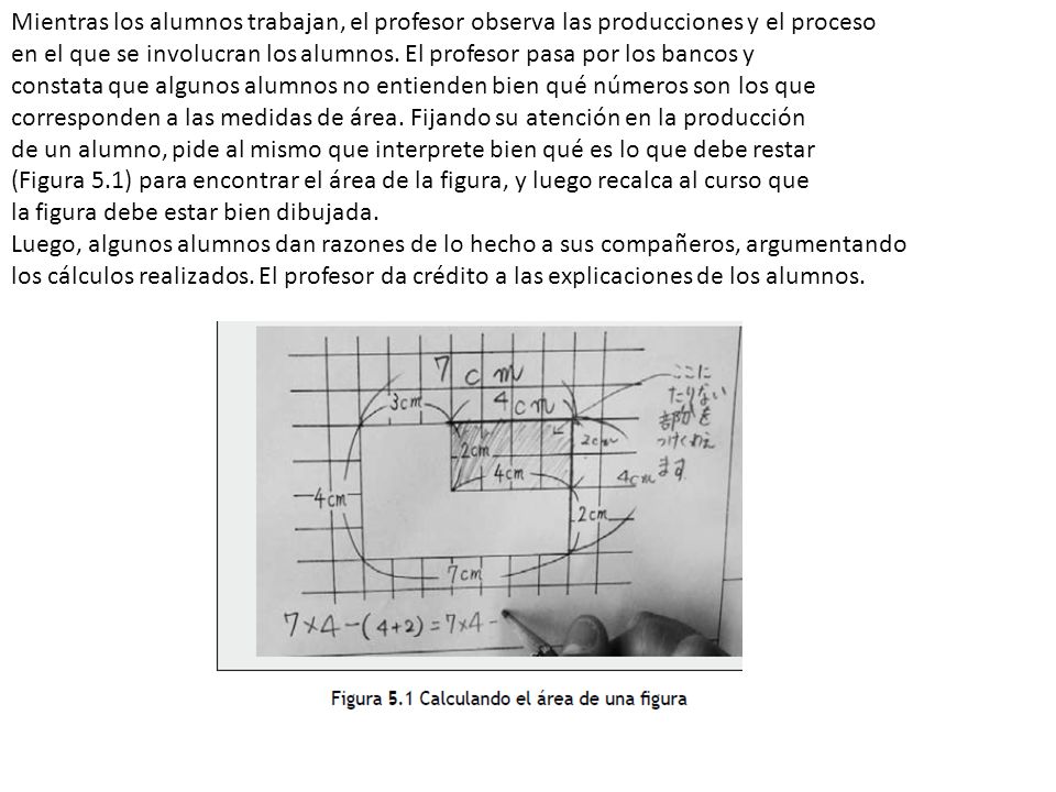 Mientras los alumnos trabajan, el profesor observa las producciones y el proceso