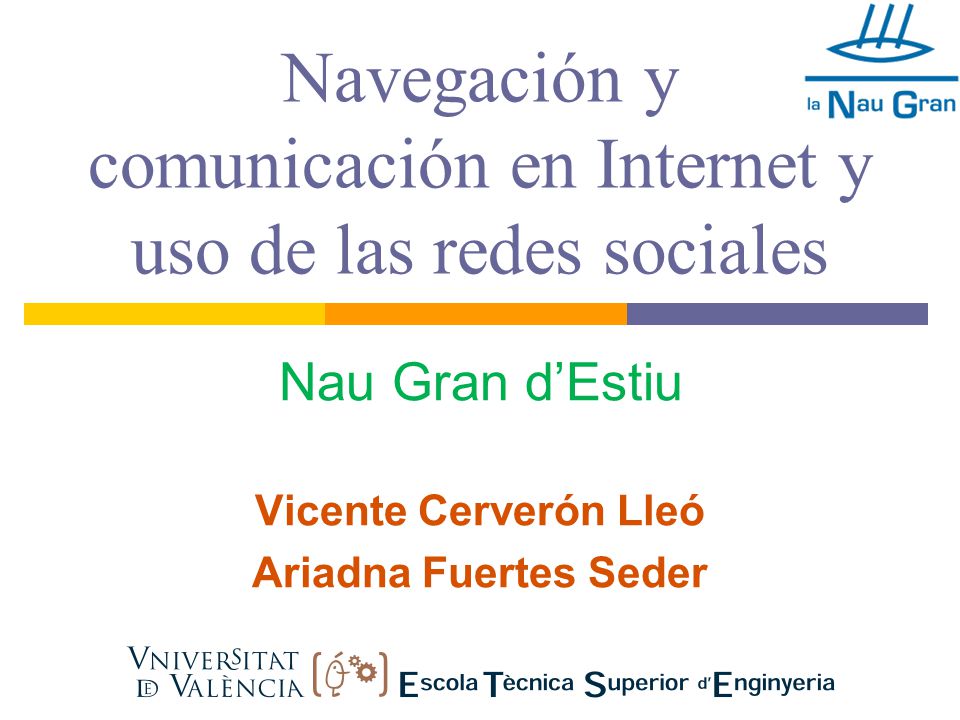 Navegación y comunicación en Internet y uso de las redes sociales