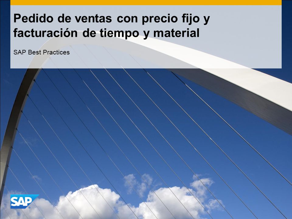 Pedido de ventas con precio fijo y facturación de tiempo y material