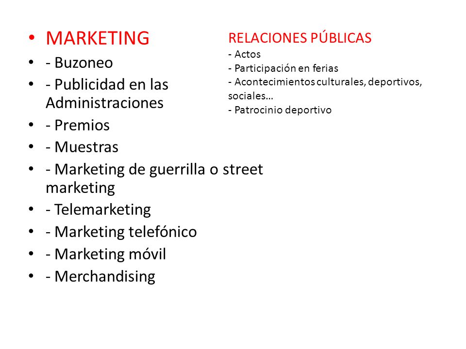 MARKETING - Buzoneo - Publicidad en las Administraciones - Premios
