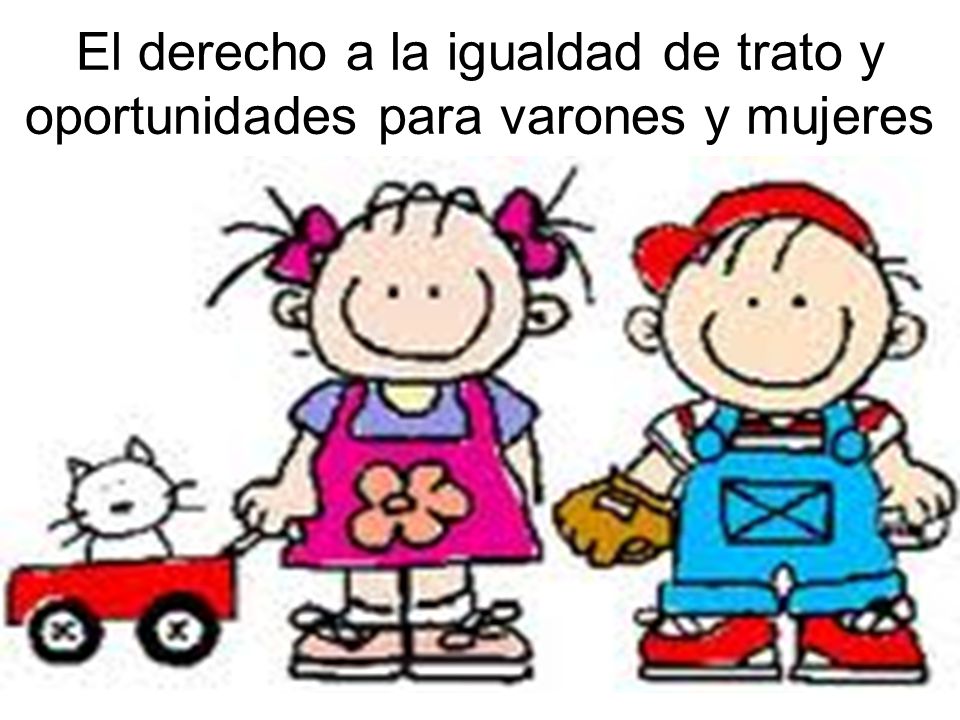 El derecho a la igualdad de trato y oportunidades para varones y mujeres
