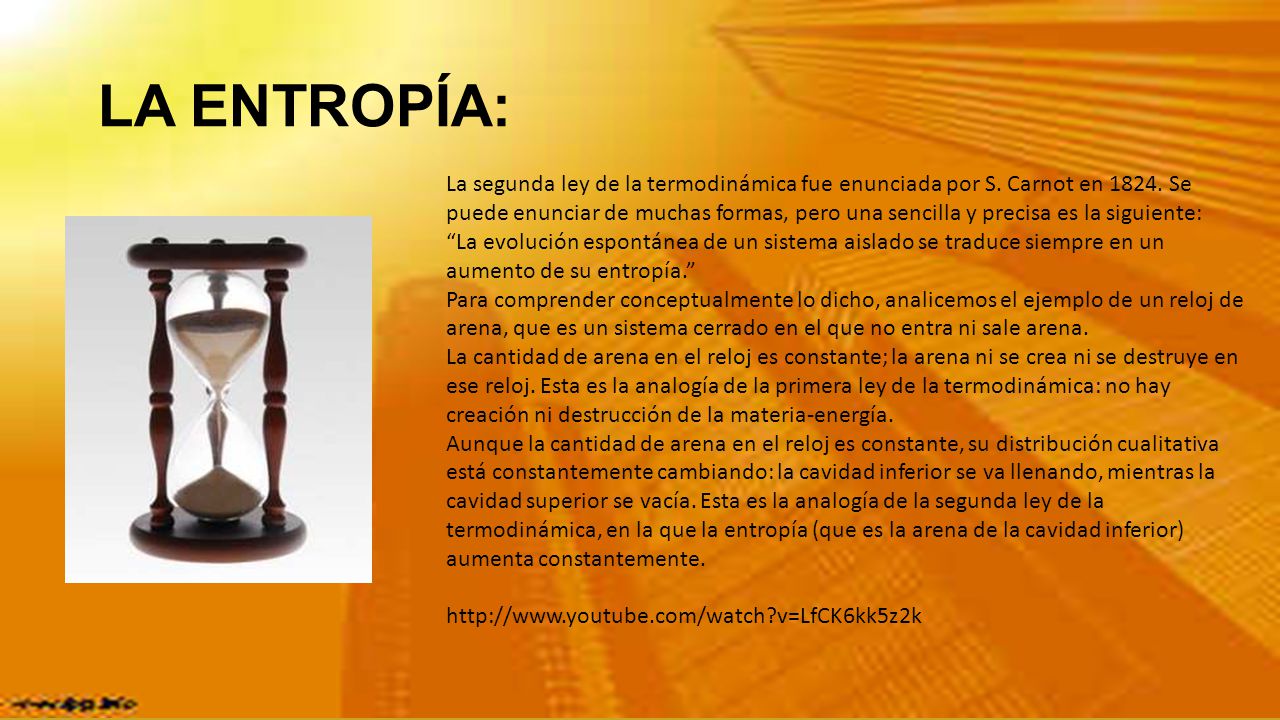 LA ENTROPÍA:
