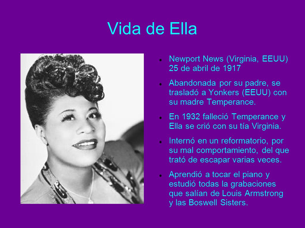 Vida de Ella Newport News (Virginia, EEUU) 25 de abril de 1917