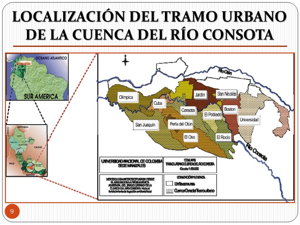 LOCALIZACIÓN DEL TRAMO URBANO DE LA CUENCA DEL RÍO CONSOTA