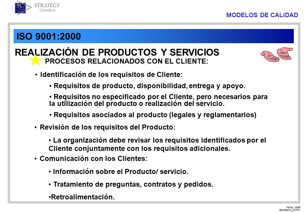REALIZACIÓN DE PRODUCTOS Y SERVICIOS