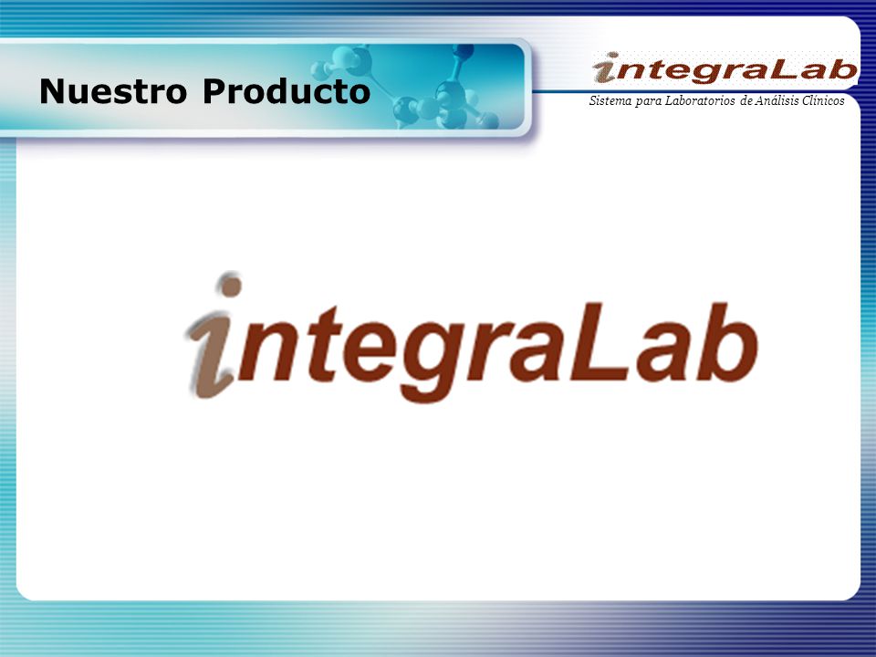 Nuestro Producto Sistema para Laboratorios de Análisis Clínicos