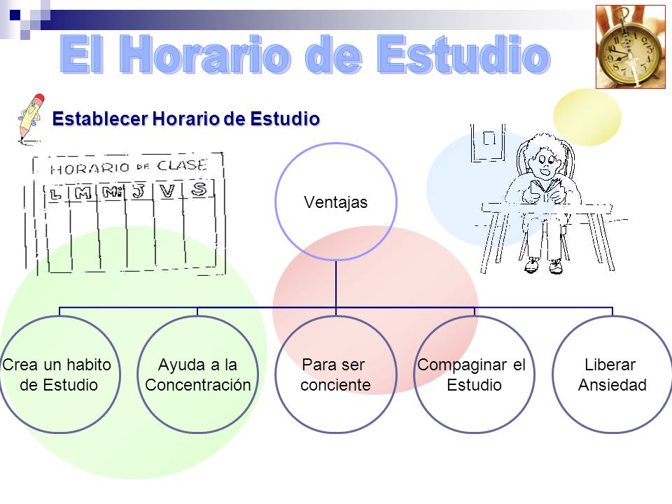 El Horario de Estudio Establecer Horario de Estudio