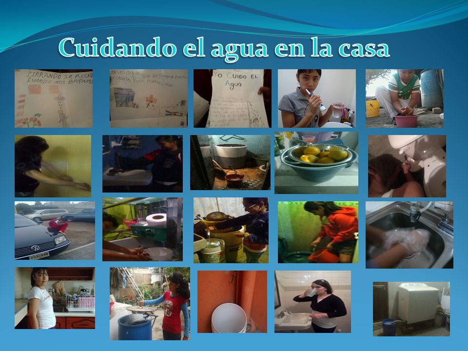 Cuidando el agua en la casa