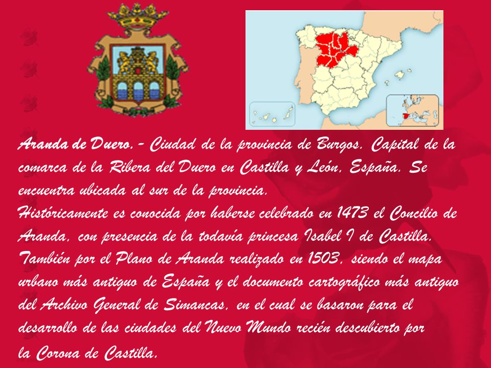 Aranda de Duero. - Ciudad de la provincia de Burgos