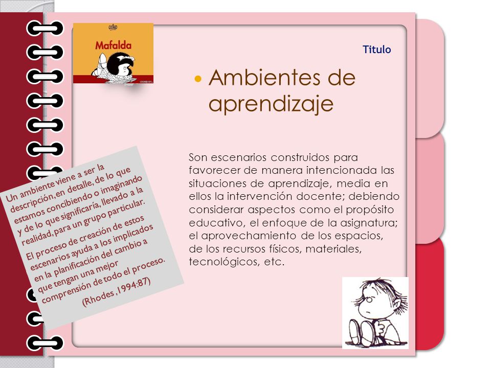Ambientes de aprendizaje