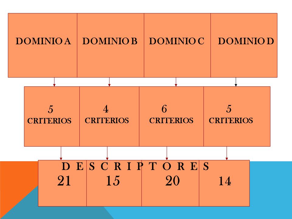 D E S C R I P T O R E S DOMINIO A DOMINIO B DOMINIO C