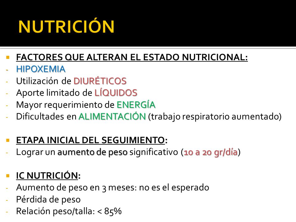 NUTRICIÓN FACTORES QUE ALTERAN EL ESTADO NUTRICIONAL: HIPOXEMIA