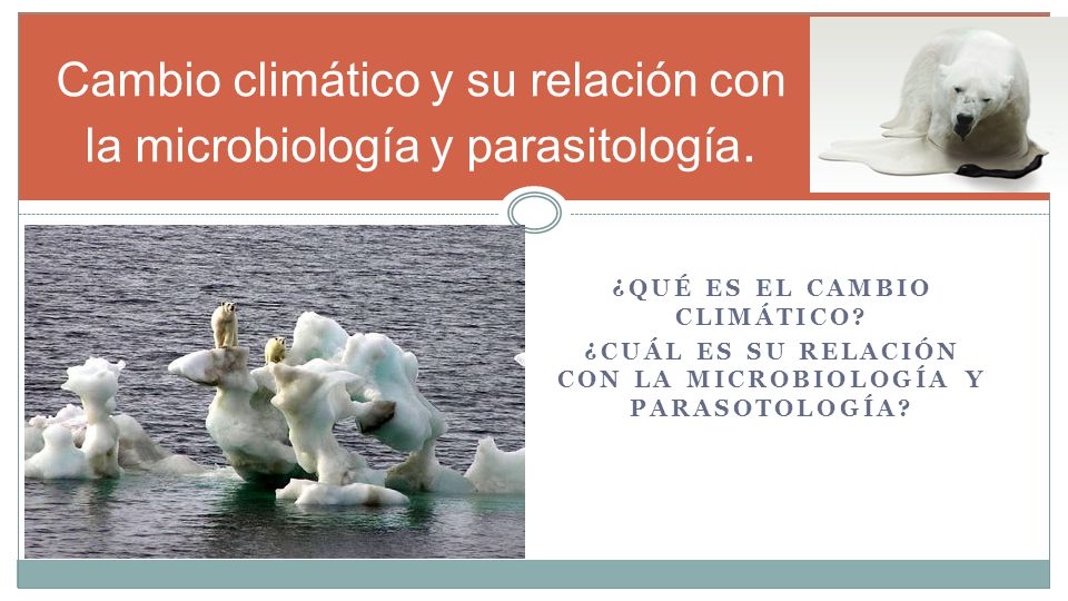 Cambio climático y su relación con la microbiología y parasitología.