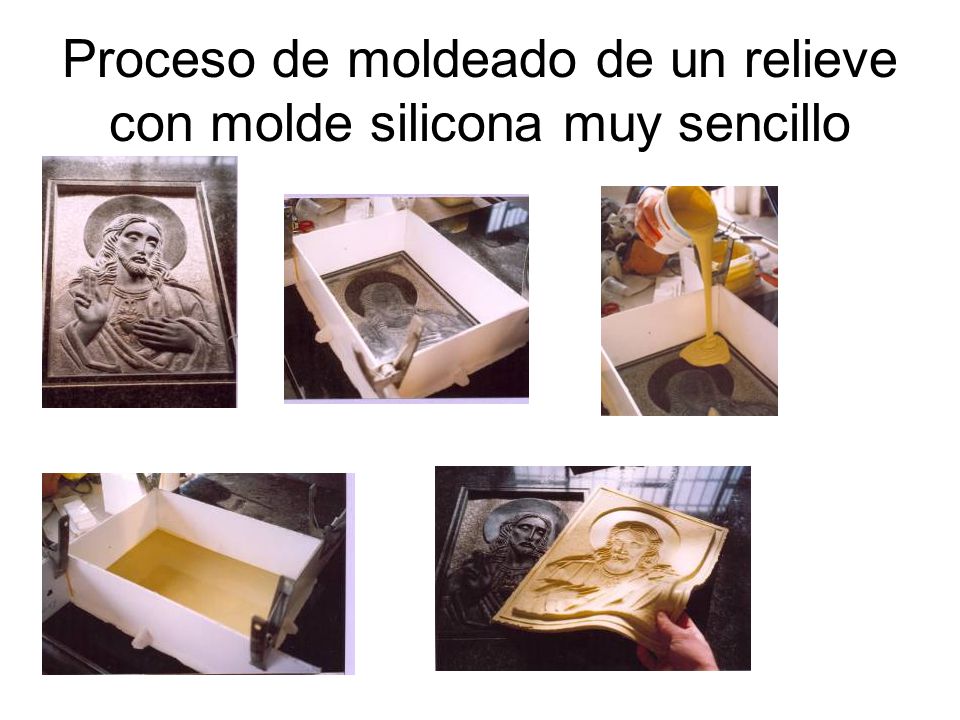 Proceso de moldeado de un relieve con molde silicona muy sencillo