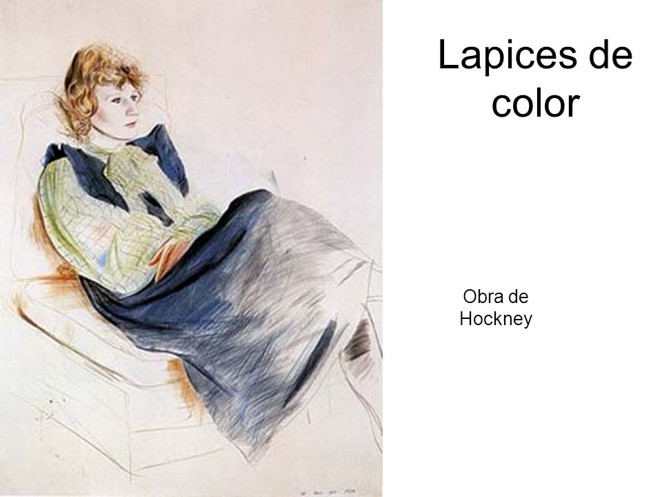 Lapices de color Obra de Hockney