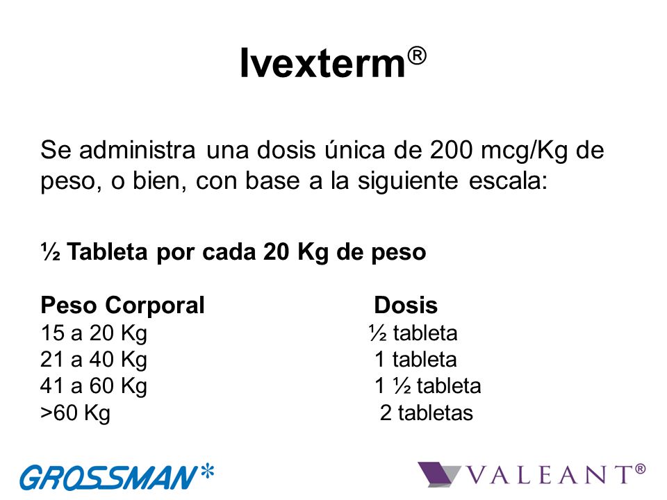 ivexterm 6 mg tabletas