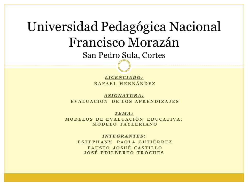 Universidad Pedagógica Nacional Francisco Morazán San Pedro Sula, Cortes