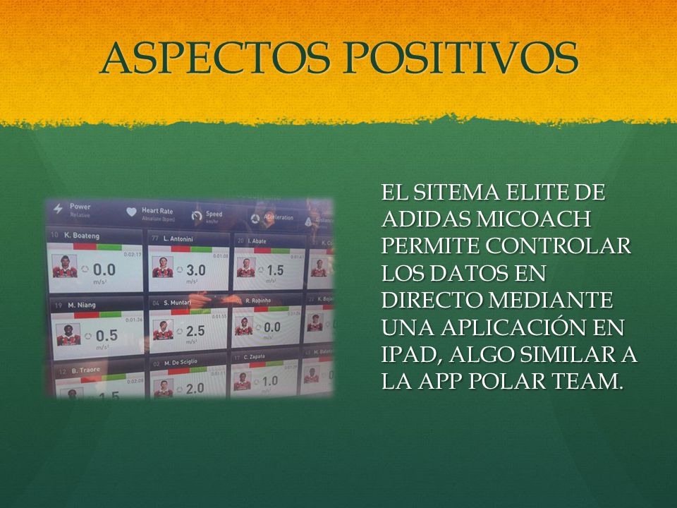 Leopardo Párrafo educación ADIDAS MICOACH ELITE TEAM SYSTEM - ppt descargar