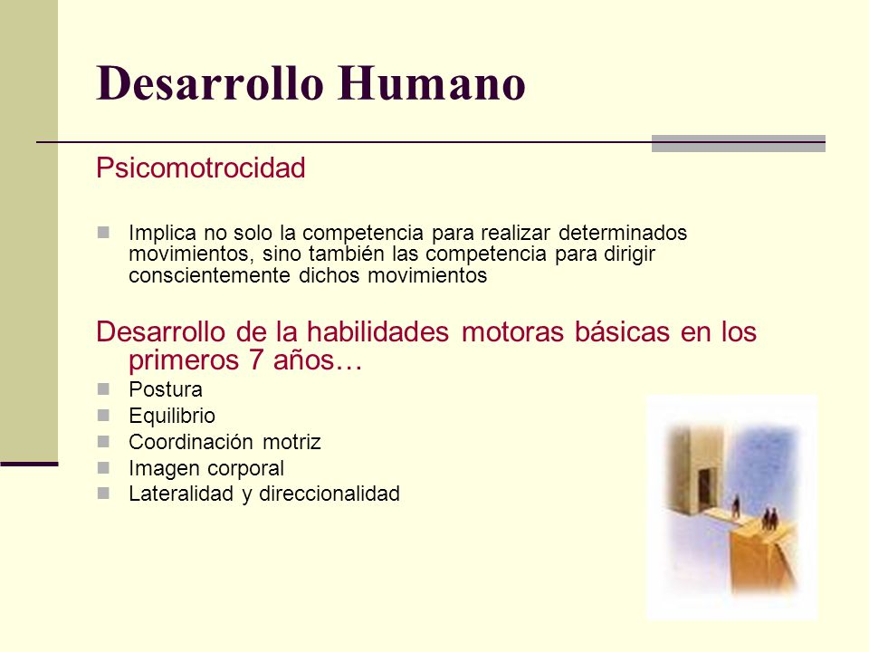 Desarrollo Humano Psicomotrocidad