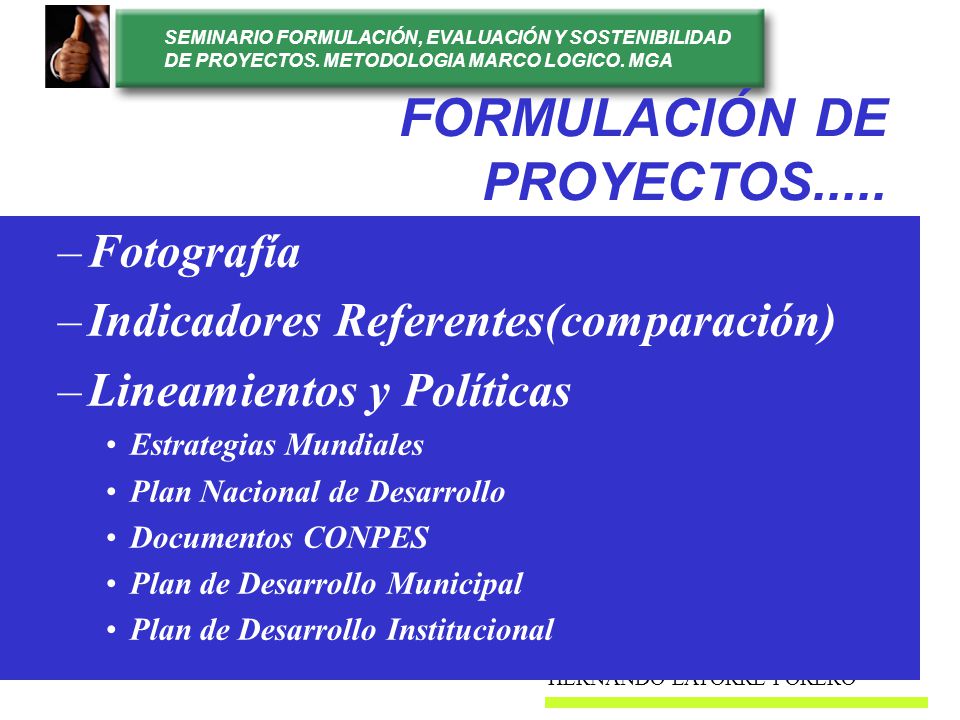 FORMULACIÓN DE PROYECTOS.....