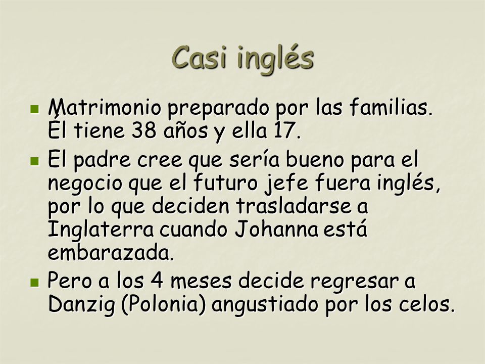 Casi inglés Matrimonio preparado por las familias. Él tiene 38 años y ella 17.