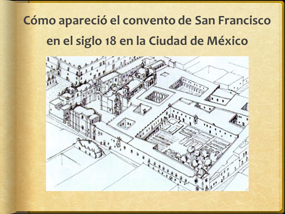 Cómo apareció el convento de San Francisco en el siglo 18 en la Ciudad de México