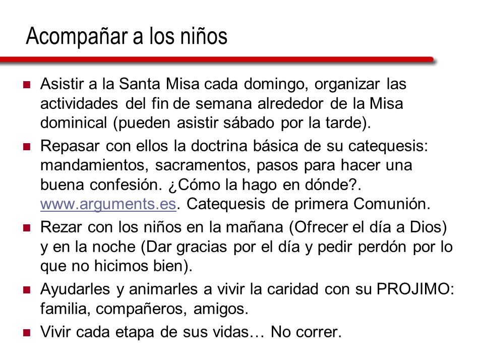 Acompañar a los niños
