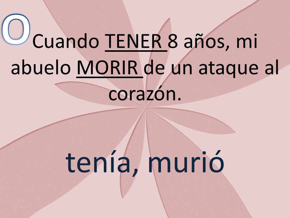 Cuando TENER 8 años, mi abuelo MORIR de un ataque al corazón.