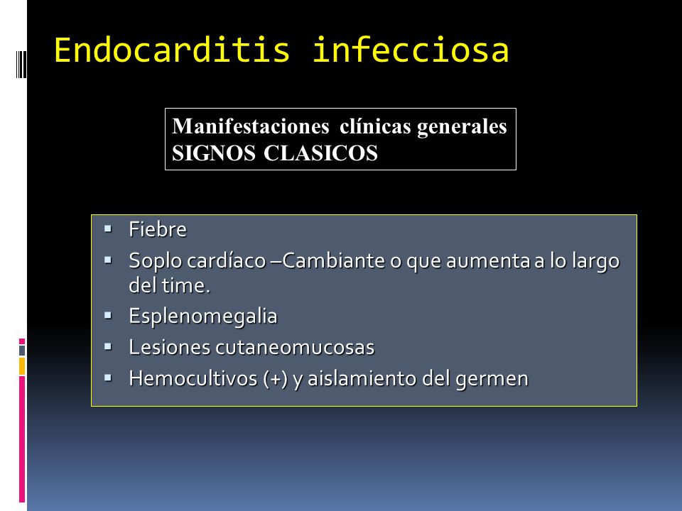 Endocarditis infecciosa
