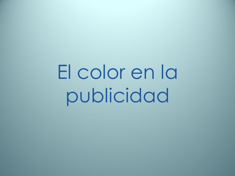 El color en la publicidad