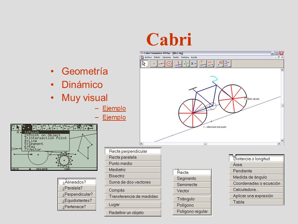 Cabri Geometría Dinámico Muy visual Ejemplo