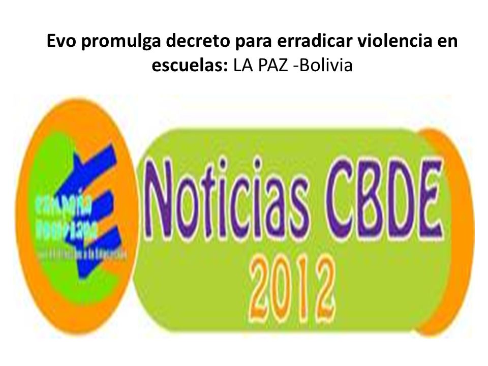 Evo promulga decreto para erradicar violencia en escuelas: LA PAZ -Bolivia