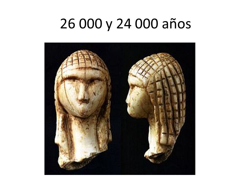y años Venus de Brassempouy fragmento de estatuilla de marfil sur de Francia