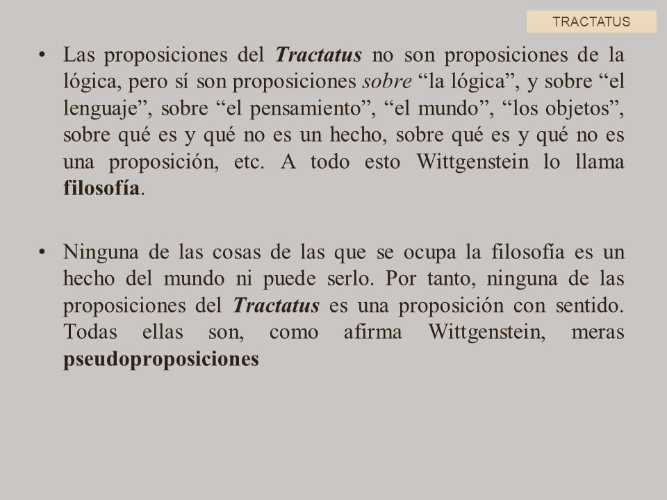 TRACTATUS