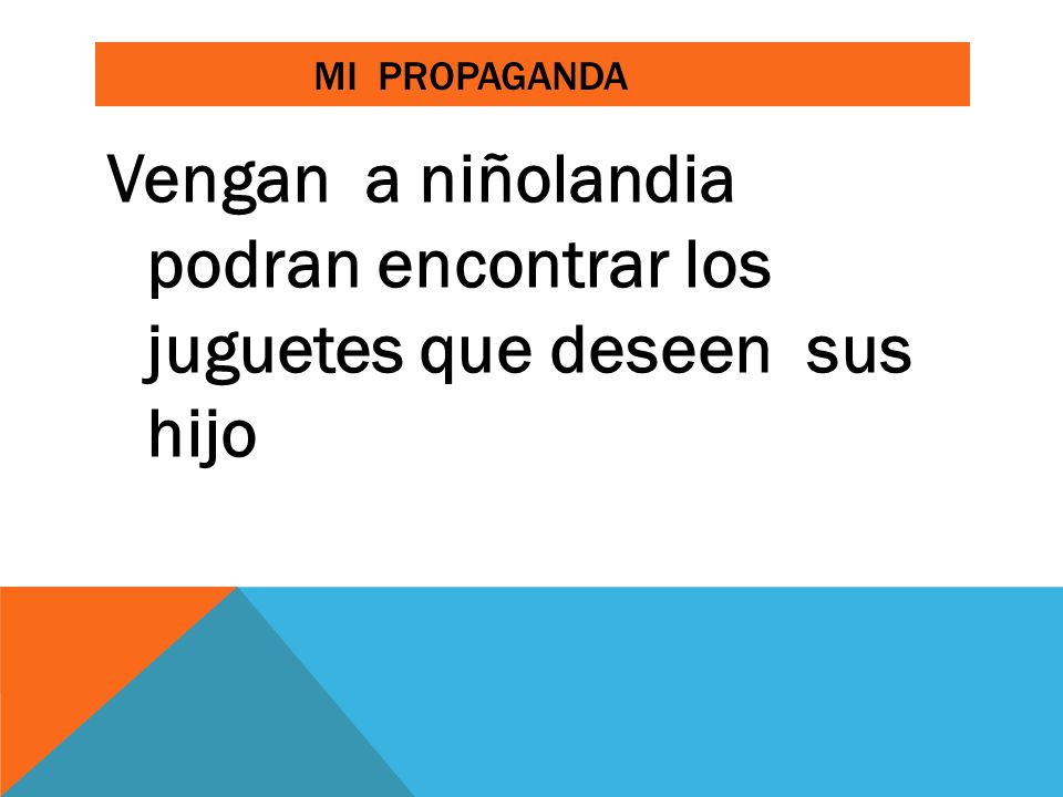 Vengan a niñolandia podran encontrar los juguetes que deseen sus hijo