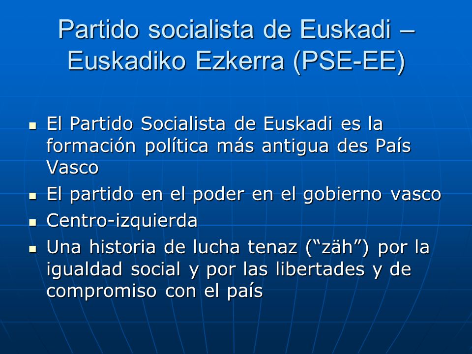 Partido socialista de Euskadi – Euskadiko Ezkerra (PSE-EE)