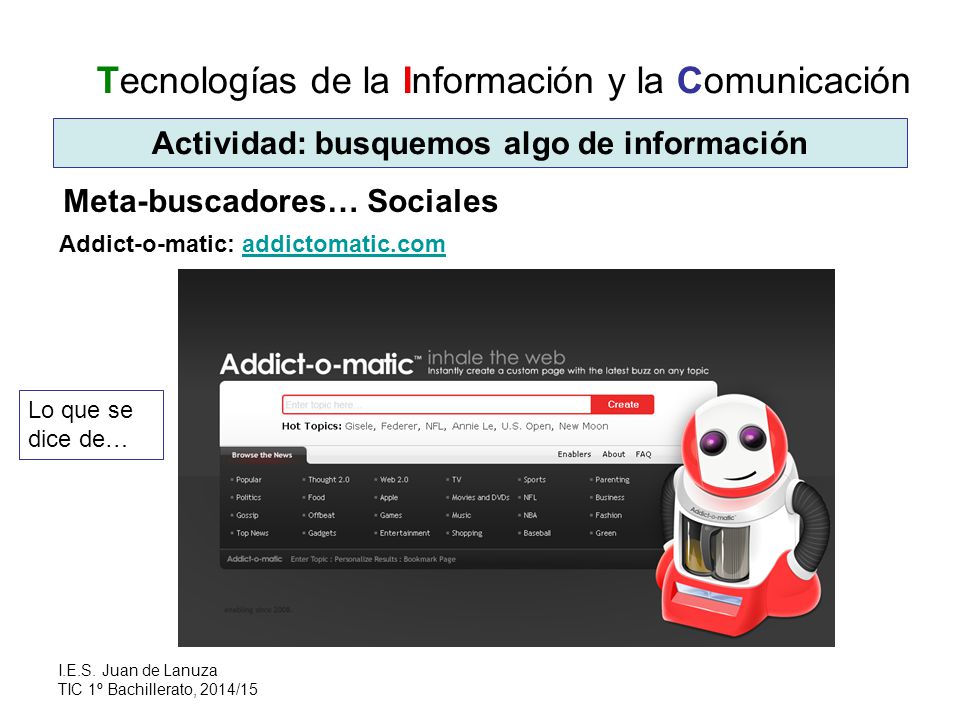 Actividad: busquemos algo de información