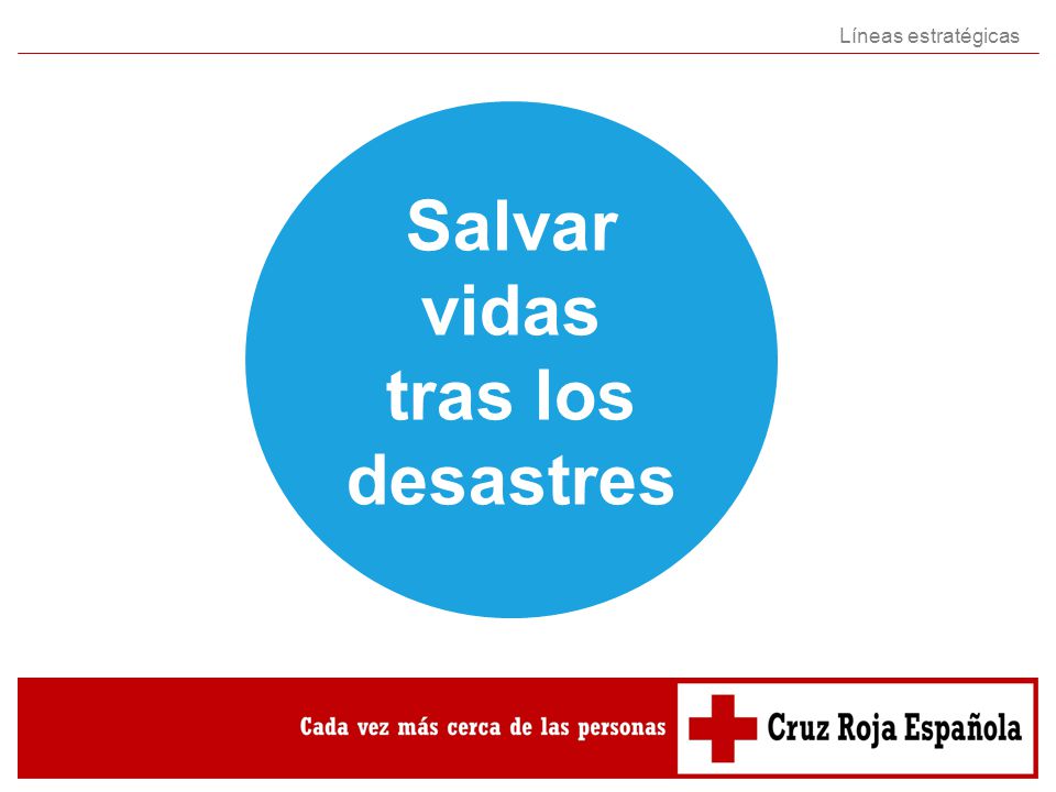 Salvar vidas tras los desastres