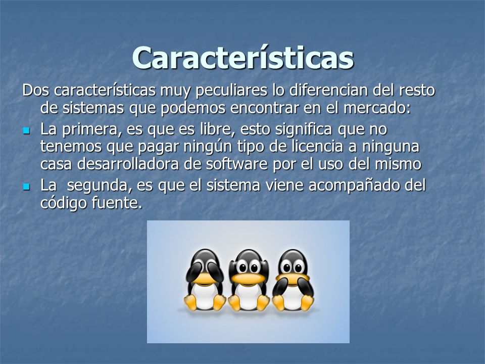 Características Dos características muy peculiares lo diferencian del resto de sistemas que podemos encontrar en el mercado: