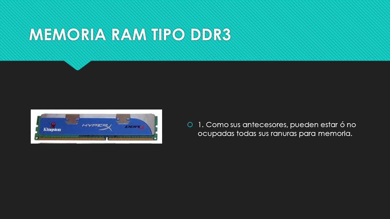MEMORIA RAM TIPO DDR3 1.