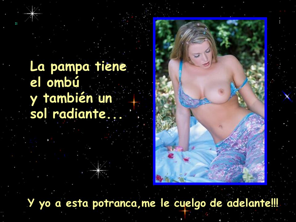 La pampa tiene el ombú y también un sol radiante...