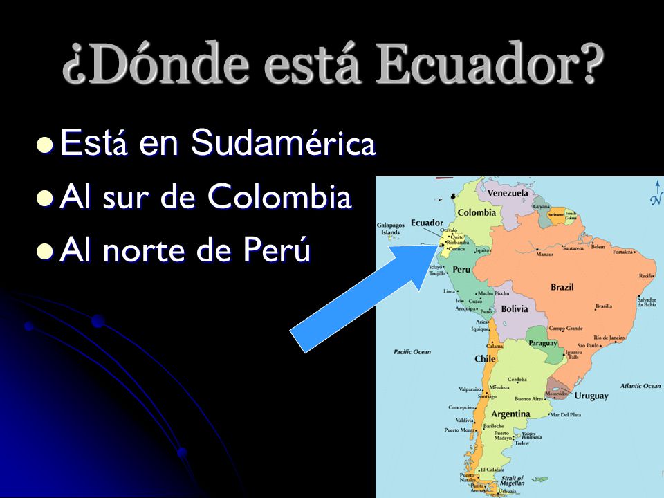 ¿Dónde está Ecuador Está en Sudamérica Al sur de Colombia
